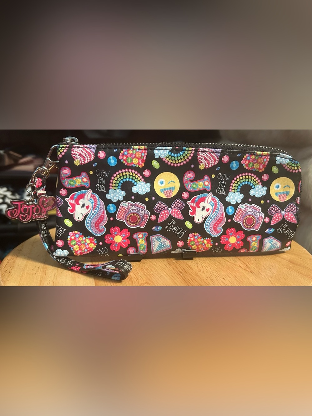 Jojo Siwa Glow On Girl Sparkle Accessory Pouch 2019 PERFECT!